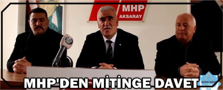 Mhp'den Mitinge Davet