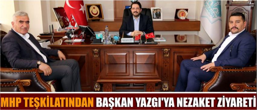 Mhp Teşkilatından Başkan Yazgı’ya Nezaket Ziyareti