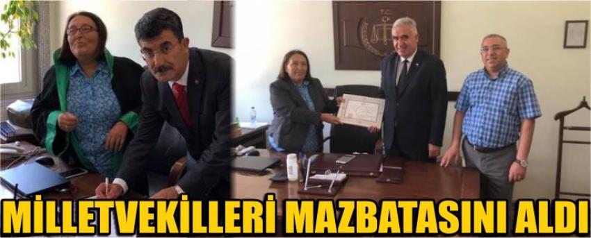 Milletvekilleri Mazbatasını Aldı