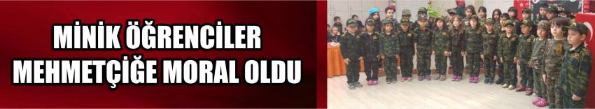 Minik Öğrenciler Mehmetçiğe Moral Oldu