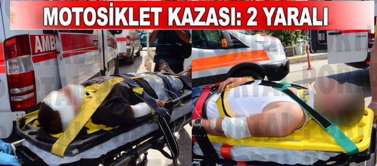 Motosiklet Kazasında 2 Yaralı