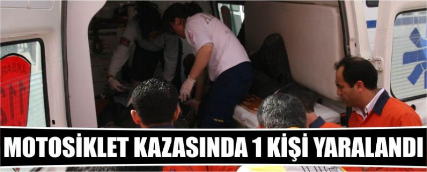 Motosiklet Kazasında 1 Kişi Yaralandı