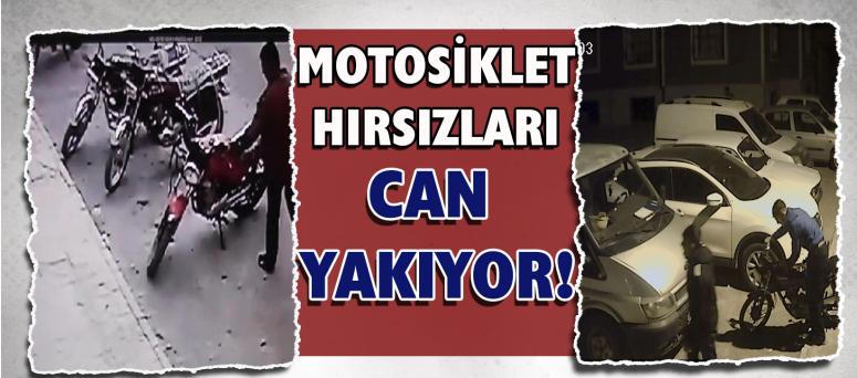 Motosiklet hırsızları can yakıyor!