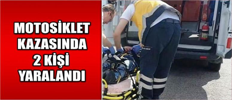 Motosiklet Kazasında 2 Kişi Yaralandı