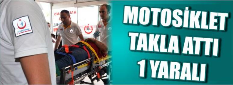 Motosiklet Takla Attı 1 Yaralı