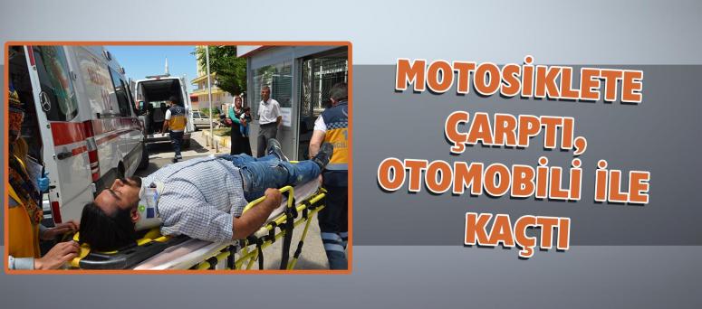 Motosiklete Çarptı, Otomobili İle Kaçtı
