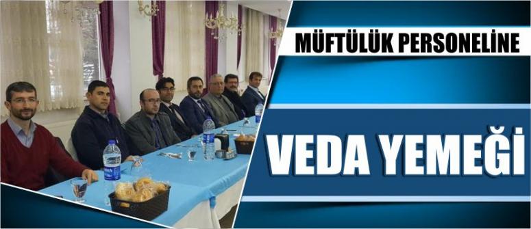 Müftülük Personeline Veda Yemeği