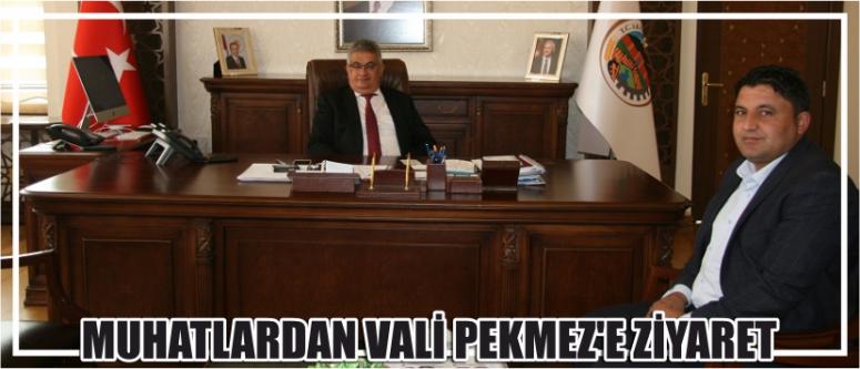 Muhatlardan Vali Pekmez’e Ziyaret