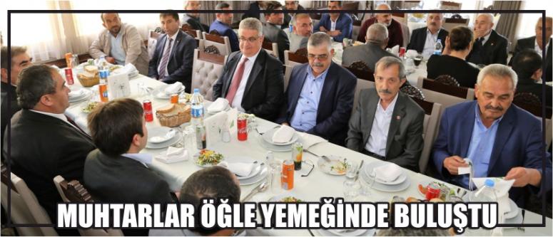Muhtarlar Öğle Yemeğinde Buluştu