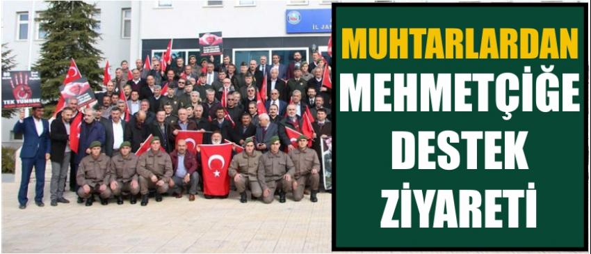Muhtarlardan Mehmetçiğe Destek Ziyareti