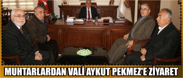 Muhtarlardan Vali Aykut Pekmez’e Ziyaret