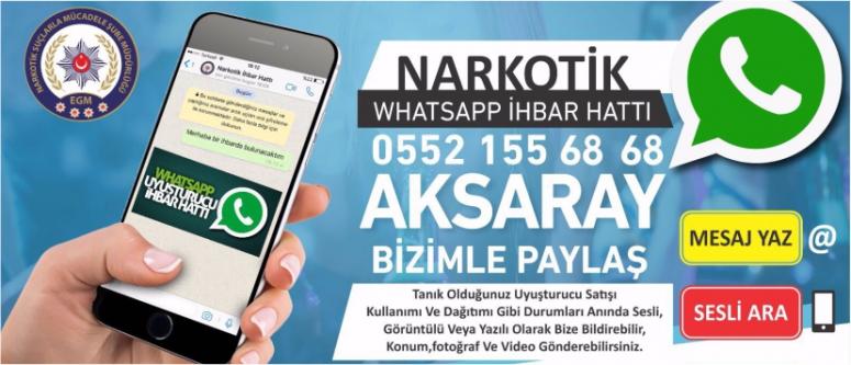 Narkotik Whatsapp İhbar Hattı Kuruldu
