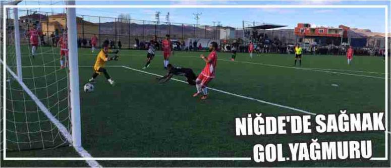 Niğde’de Sağnak Gol Yağmuru