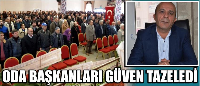 Oda Başkanları Güven Tazeledi