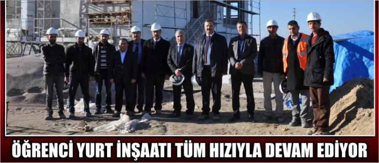 Öğrenci Yurt İnşaatı Tüm Hızıyla Devam Ediyor