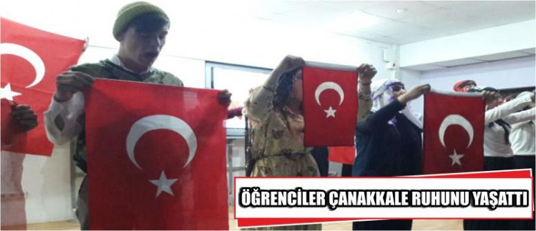Öğrenciler Çanakkale Ruhunu Yaşattı