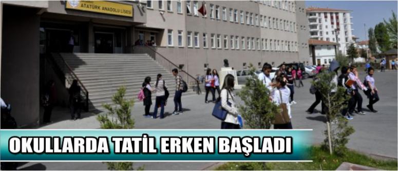 Okullarda Tatil Erken Başladı