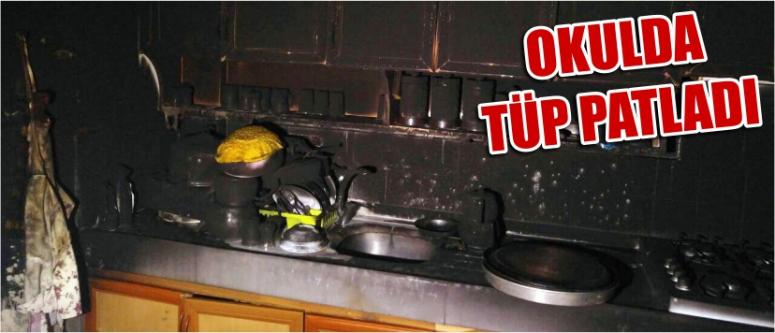 Okulda Tüp Patladı