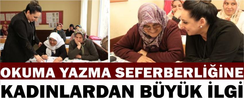 Okuma Yazma Seferberliğine Kadınlardan Büyük İlgi