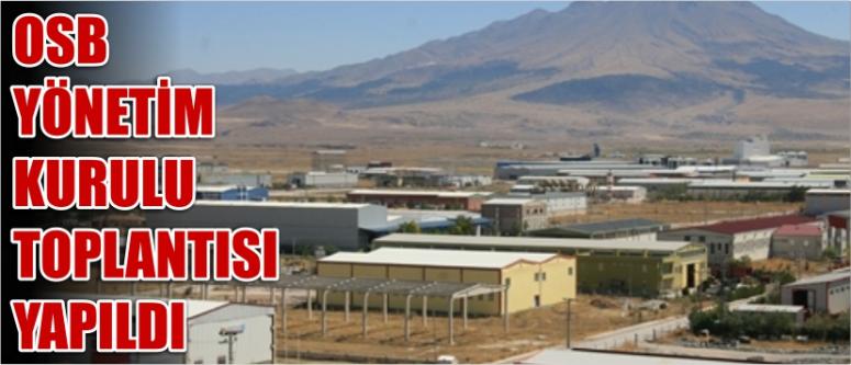 Osb Yönetim Kurulu Toplantısı Yapıldı