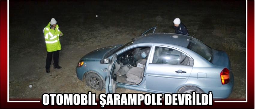 Otomobil Şarampole Devrildi