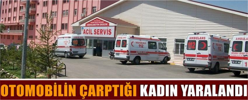 Otomobilin Çarptığı Kadın Yaralandı