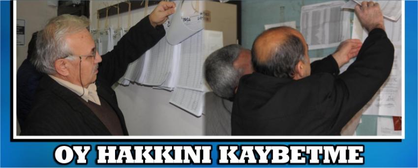 Oy Hakkını Kaybetme