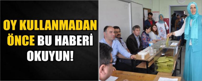 Oy Kullanmadan Önce Bu Haberi Okuyun!
