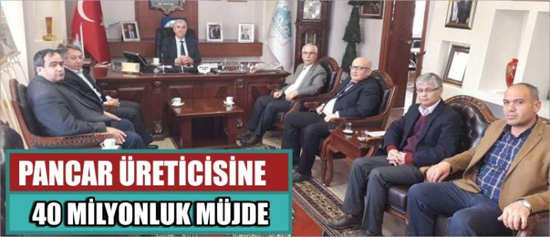 Pancar Üreticisine 40 Milyonluk Müjde
