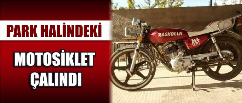 Park Halindeki Motosiklet Çalındı