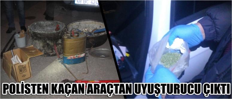 Polisten Kaçan Araçtan Uyuşturucu Çıktı