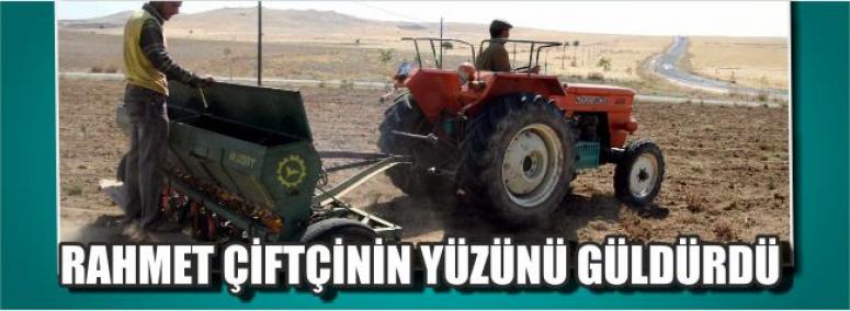 Rahmet Çiftçinin Yüzünü Güldürdü 