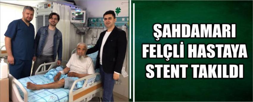 Şahdamarı Felçli Hastaya Stent Takıldı