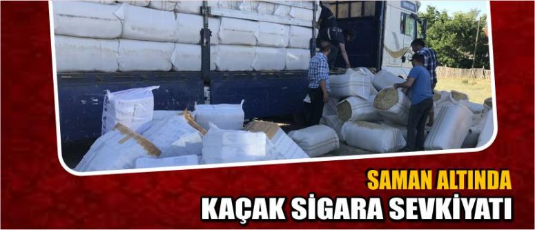 Saman Altında Kaçak Sigara Sevkiyatı