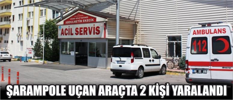 Şarampole Uçan Araçta 2 Kişi Yaralandı