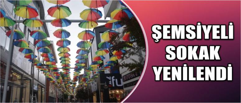 Şemsiyeli Sokak Yenilendi