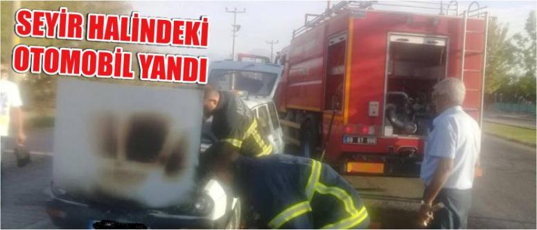 Seyir Halindeki Otomobil Yandı