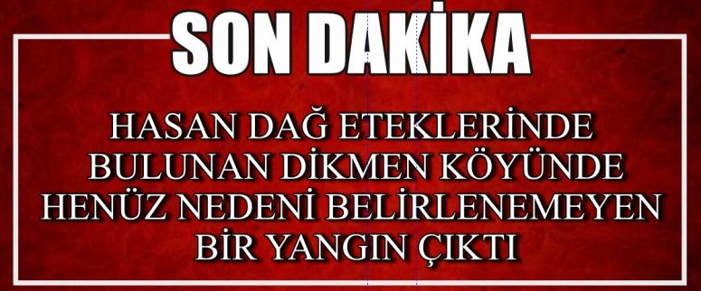 Hasan Dağı’ndaki Yangın Büyümeden Söndürüldü