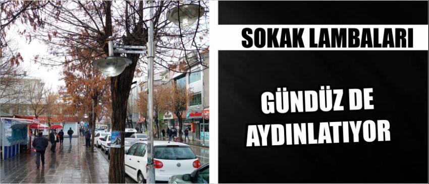 Sokak Lambaları Gündüz De Aydınlatıyor