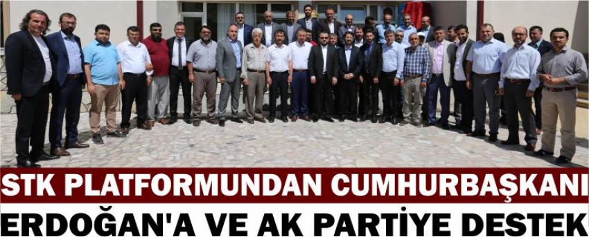 Stk Platformundan Cumhurbaşkanı Erdoğan’a Ve Ak Partiye Destek
