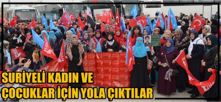 Suriyeli Kadın Ve Çocuklar İçin Yola Çıktılar