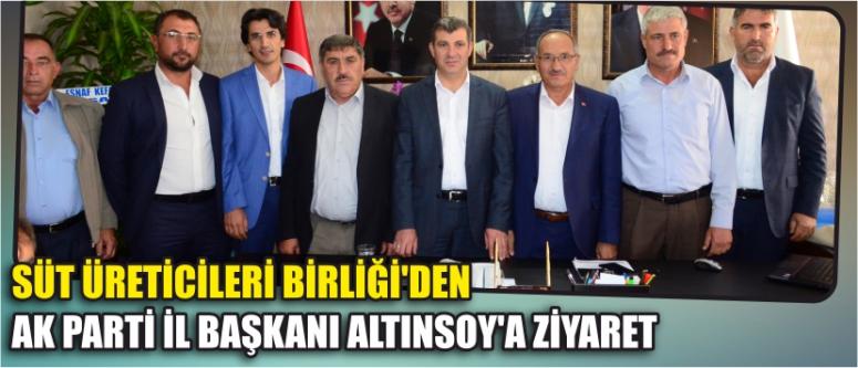 Süt Üreticileri Birliği’den Ak Parti İl Başkanı Altınsoy’a Ziyaret