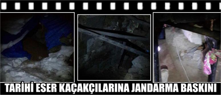 Tarihi Eser Kaçakçılarına Jandarma Baskını