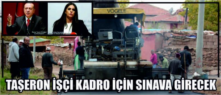 Taşeron İşçi Kadro İçin Sınava Girecek