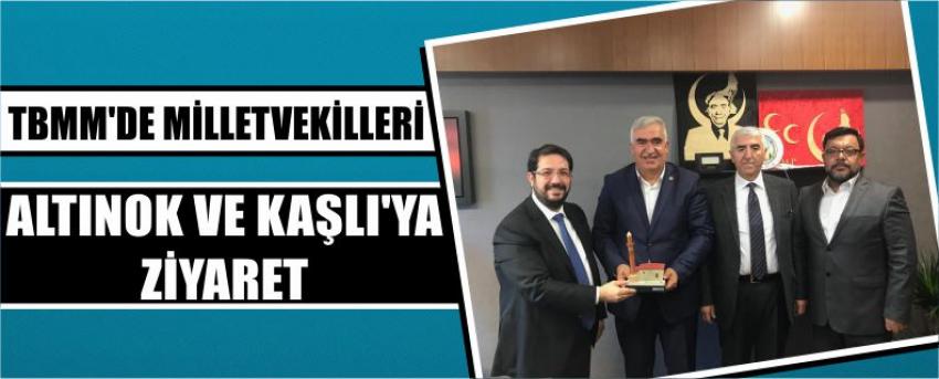 Tbmm’de Milletvekilleri Altınok Ve Kaşlı’ya Ziyaret