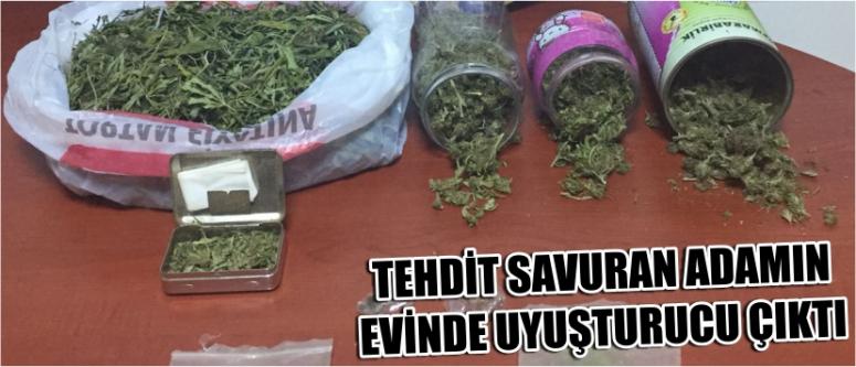 Tehdit Savuran Adamın Evinde Uyuşturucu Çıktı