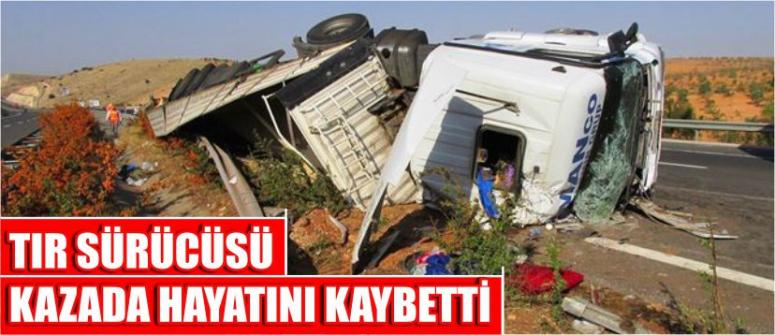 Tır Sürücüsü Kazada Hayatını Kaybetti