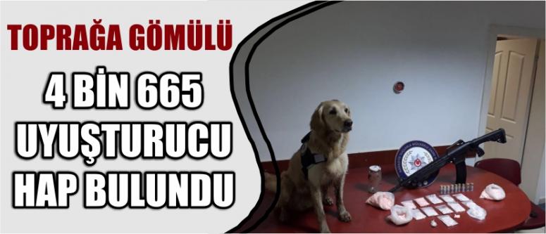 Toprağa Gömülü 4 Bin 665 Uyuşturucu Hap Bulundu
