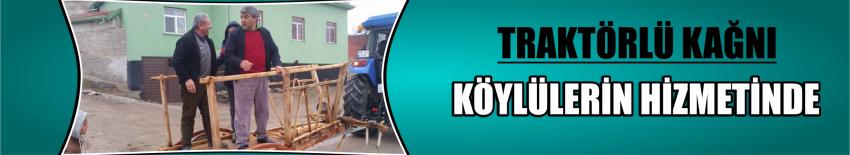 Traktörlü Kağnı Köylülerin Hizmetinde