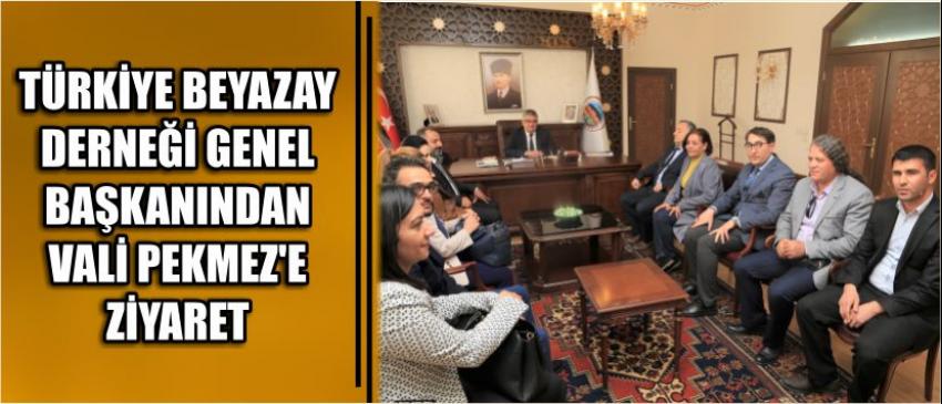 Türkiye Beyazay Derneği Genel Başkanından Vali Pekmez'e Ziyaret
